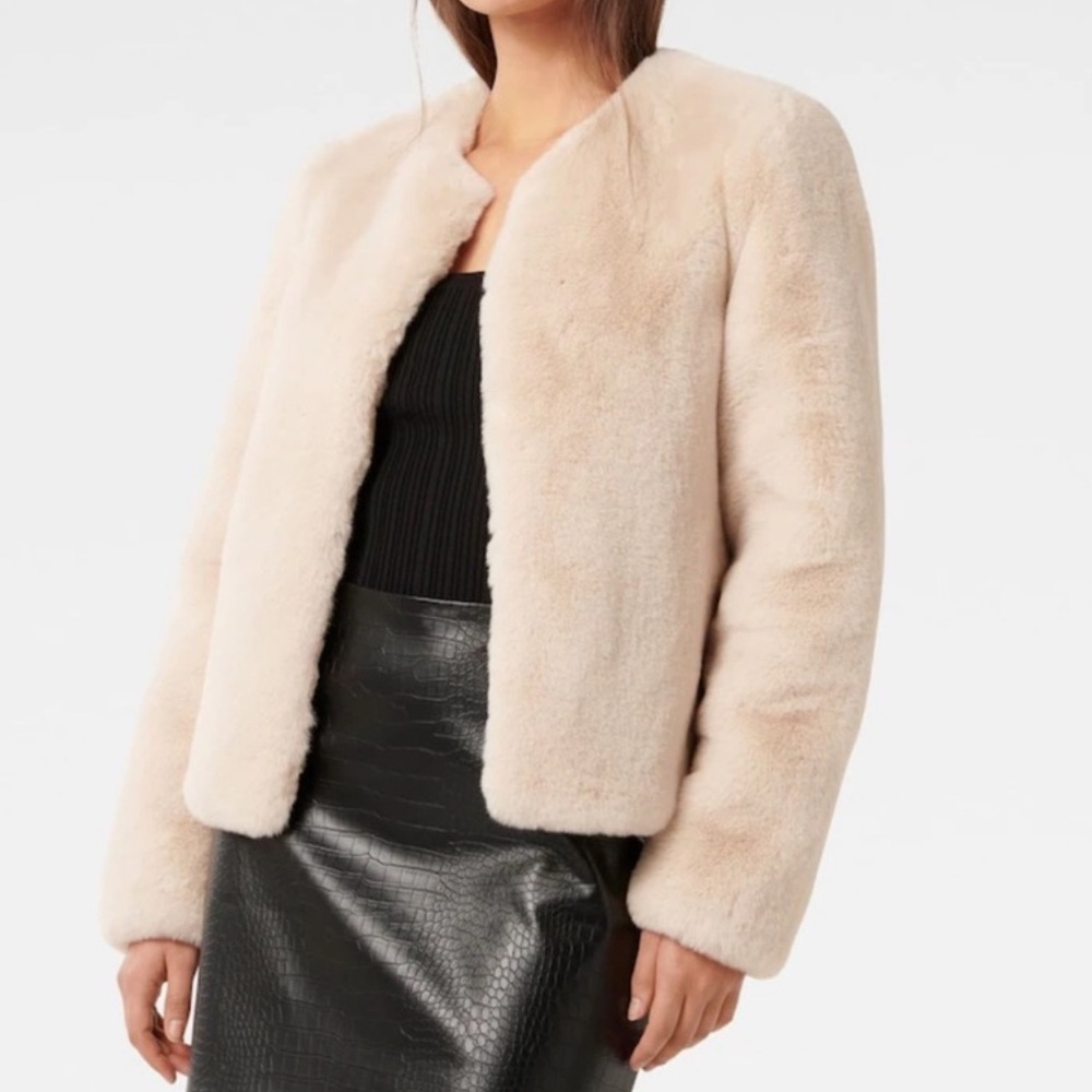 Light Pink Faux Fur Coat 🎀| H&M